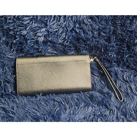 Henri Bendel Uptown Wristlet Credit Cards Organizer Wallet Clutch, black - Picture 2 of 8